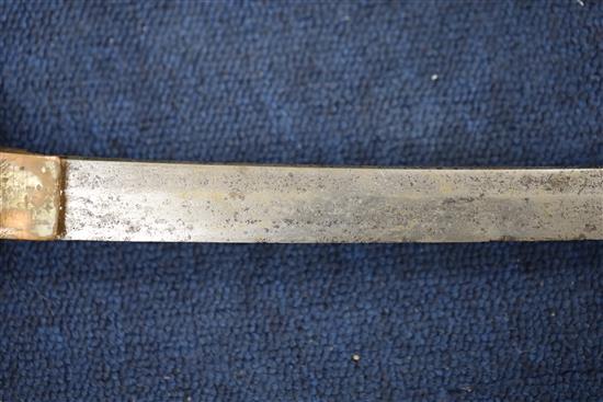 A WWI Japanese officers katana sword, overall 39in.